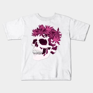 Flowers on my skull for Halloween I Holidays Kids T-Shirt